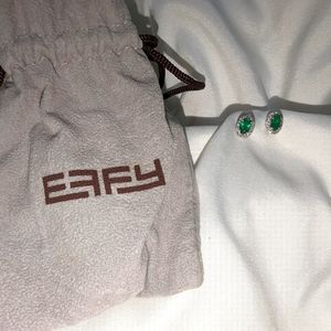 Effy Emerald and Diamond Earrings